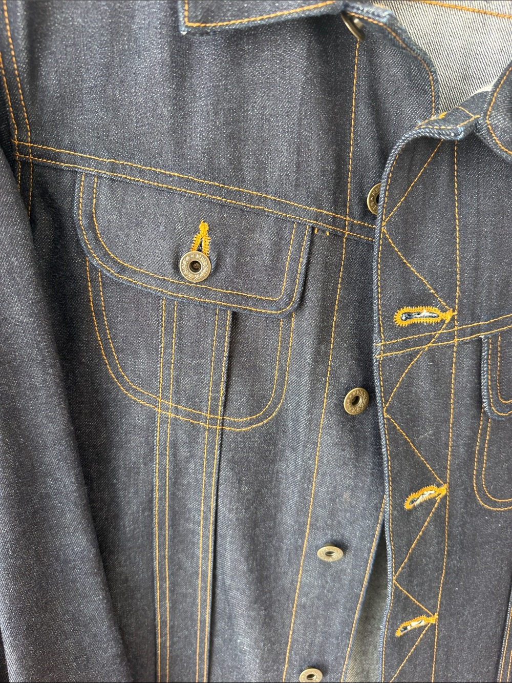 Men’s Brave Star Selvedge Denim Jacket - Like New size large mens - Picture 8 of 8